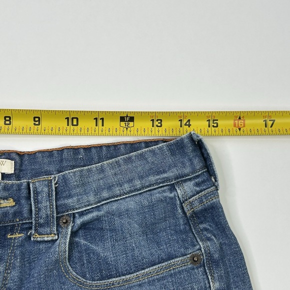 J. Crew Denim Shorts Women's 2 Medium Wash Blue Cut Off Raw Fringe Hem Stretch - Picture 5 of 9